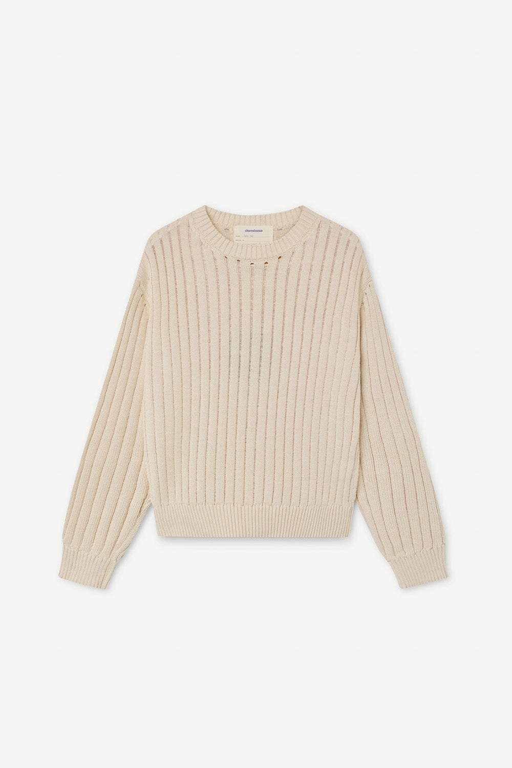 Calobra Open Knit Beige Sweater