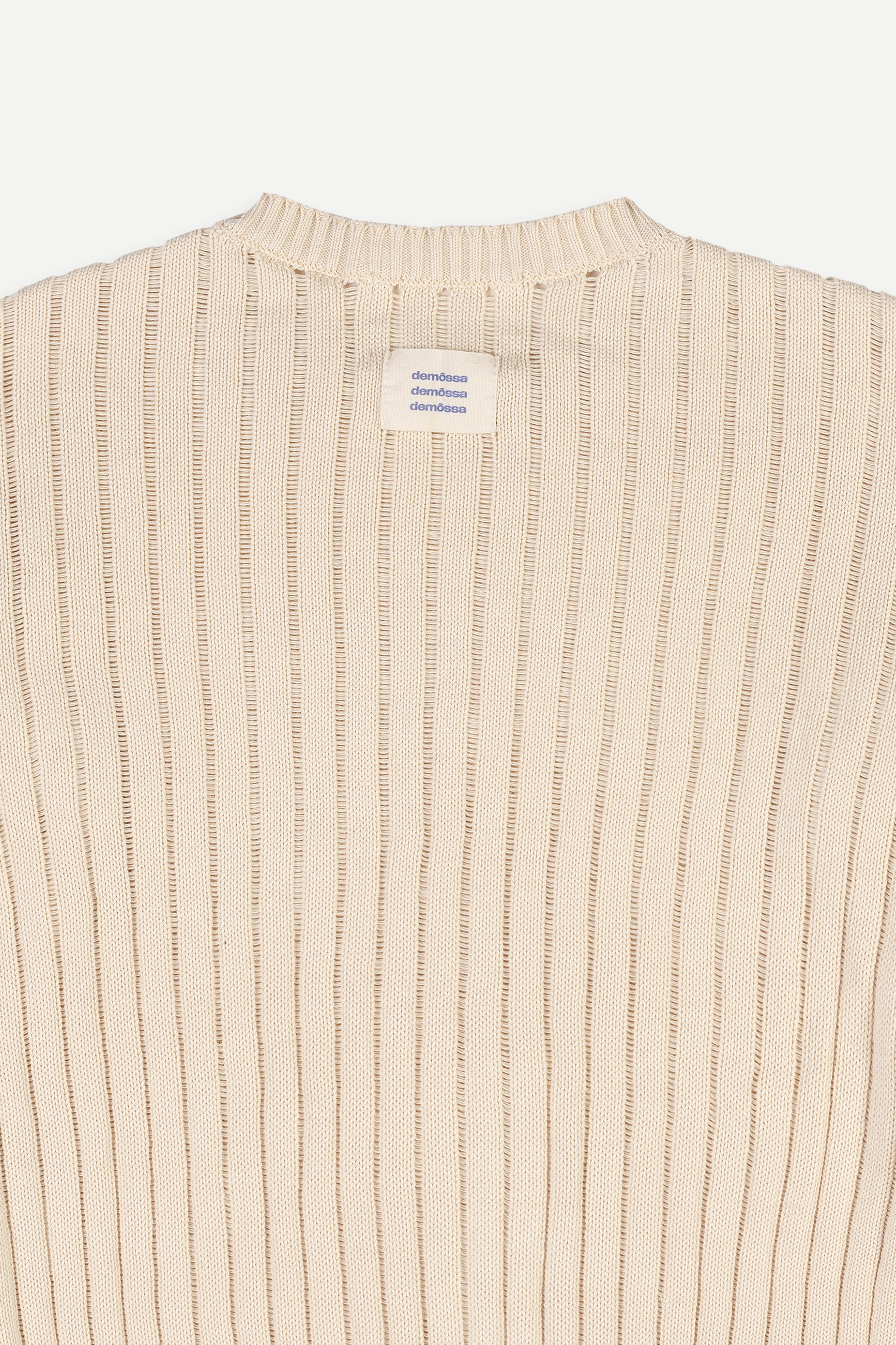 Calobra Open Knit Beige Sweater