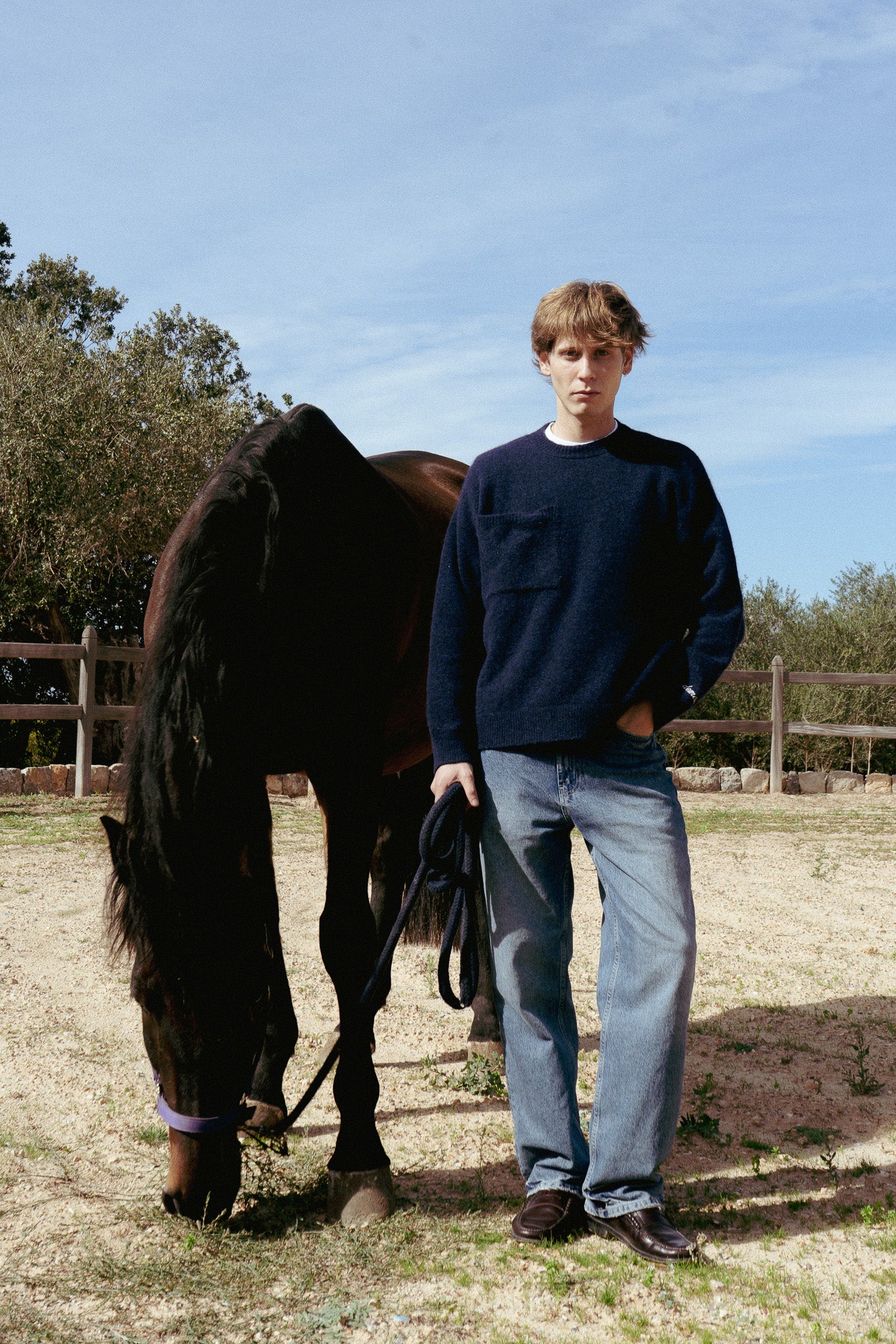 Sielo Navy Alpaca Sweater