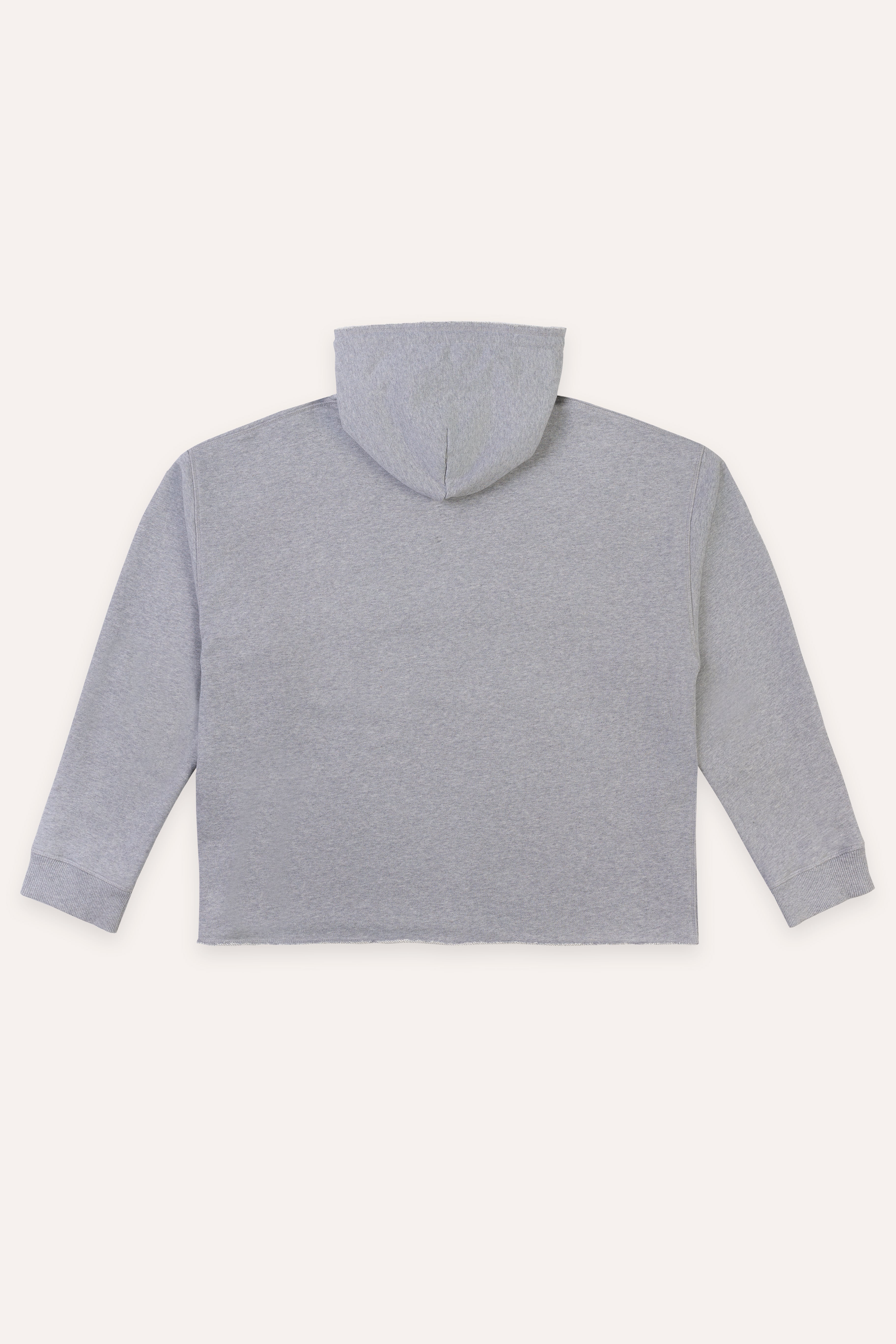 Gray hoodie on a white background