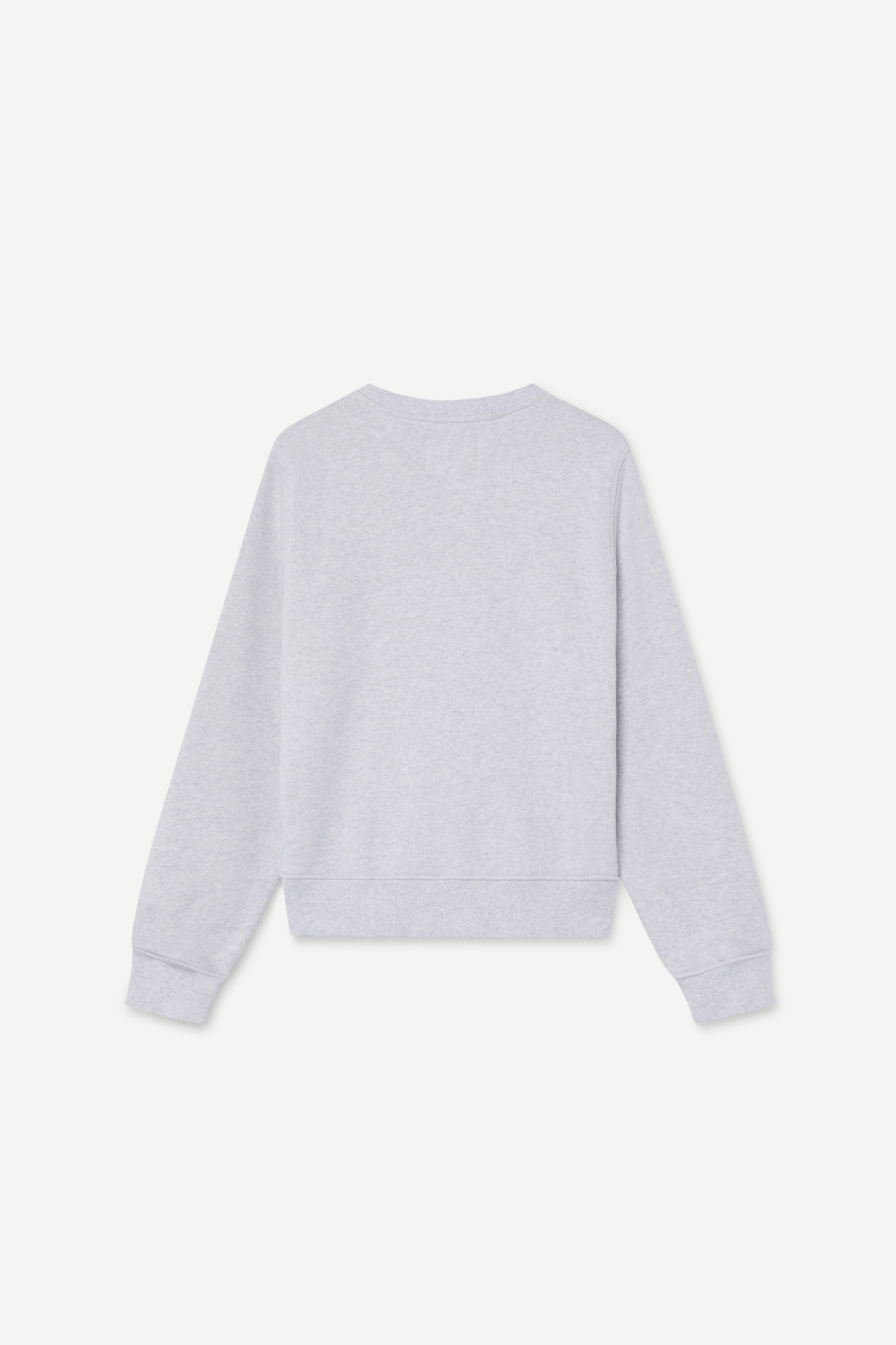 Light gray sweatshirt on a white background