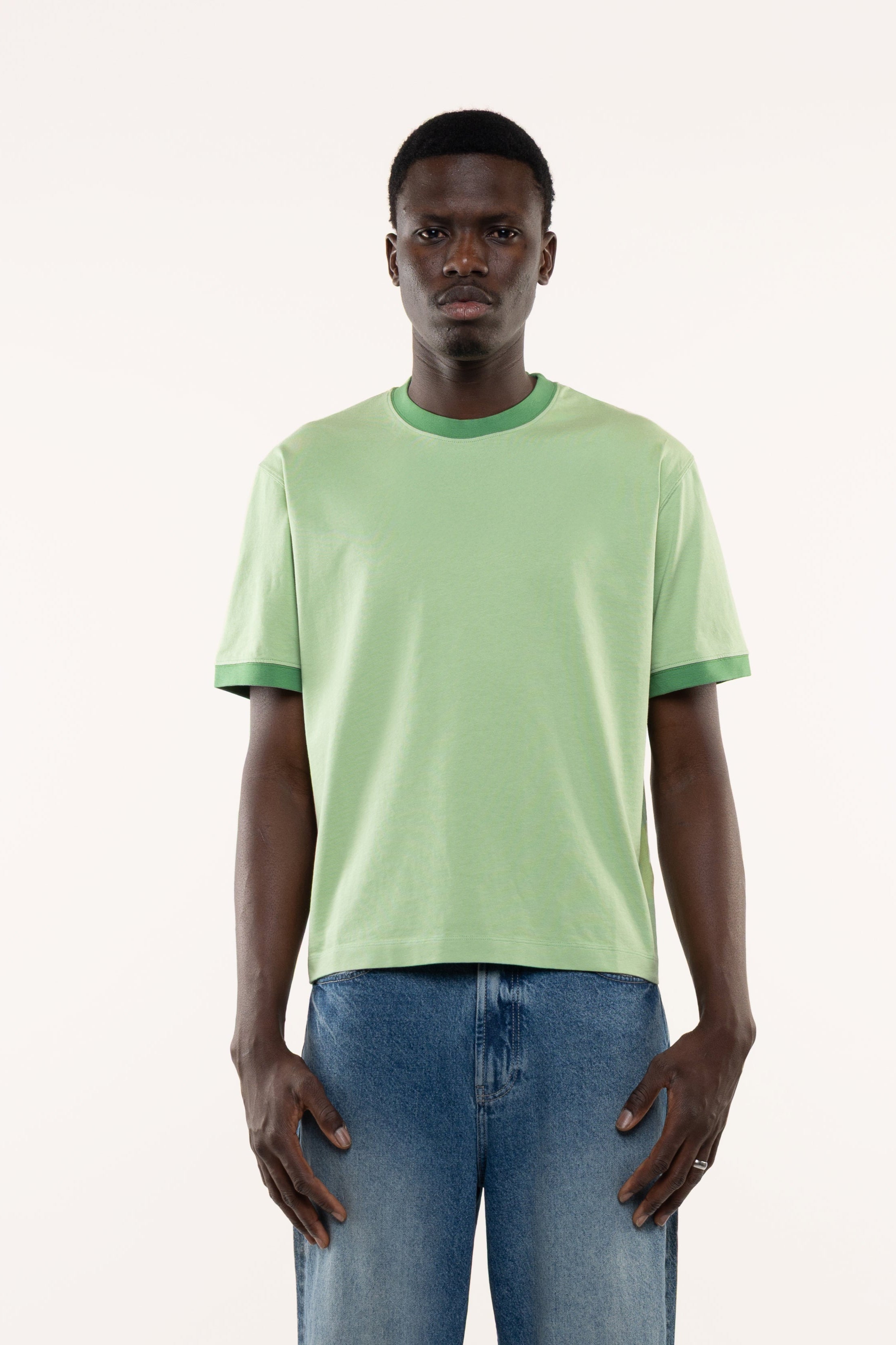 Tシャツ・カットソー COVERNAT Small Authentic T-Shirt Light Green スモールオーセンティックロゴTシャツ ライトグリーン