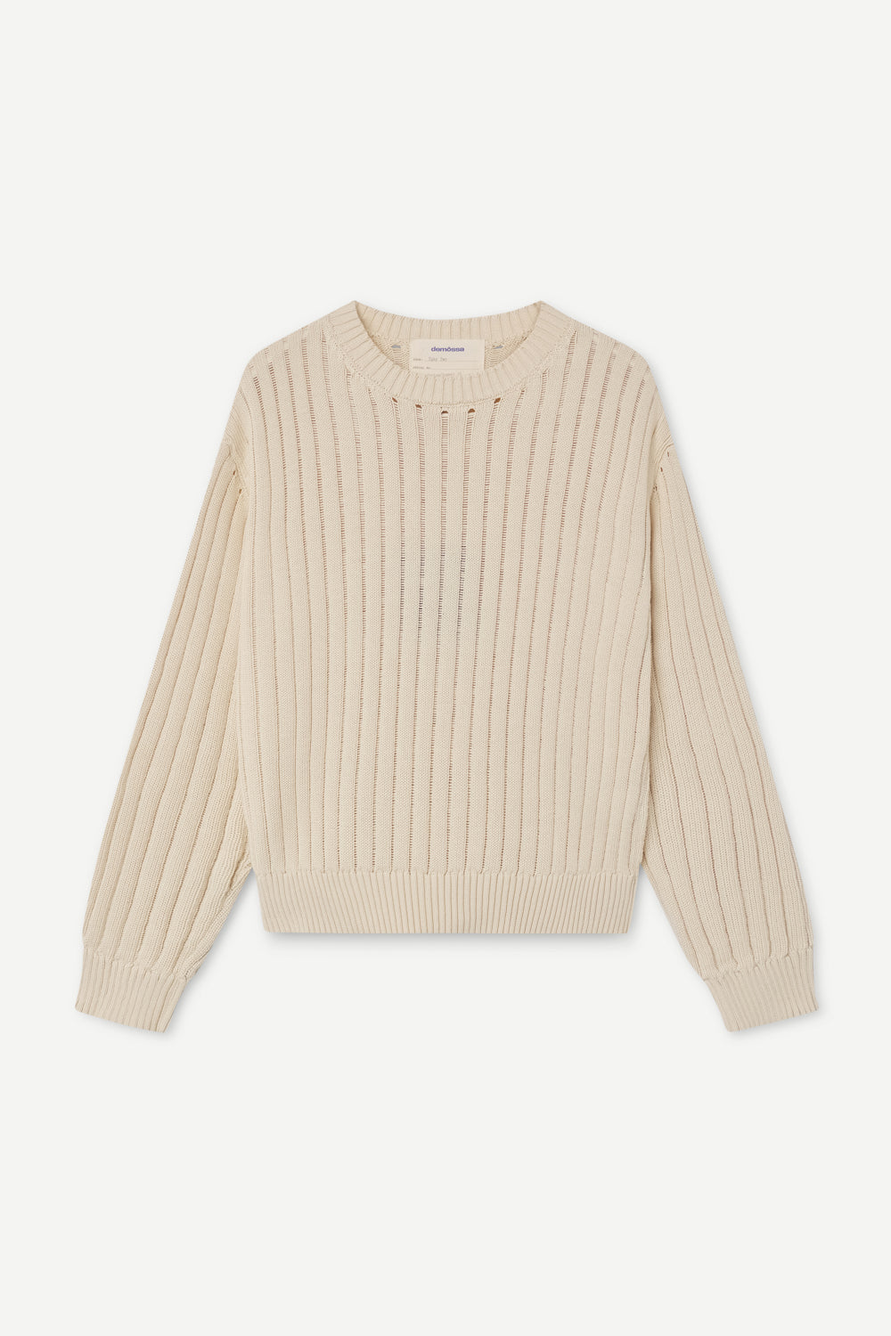 Calobra Open Knit Beige Sweater