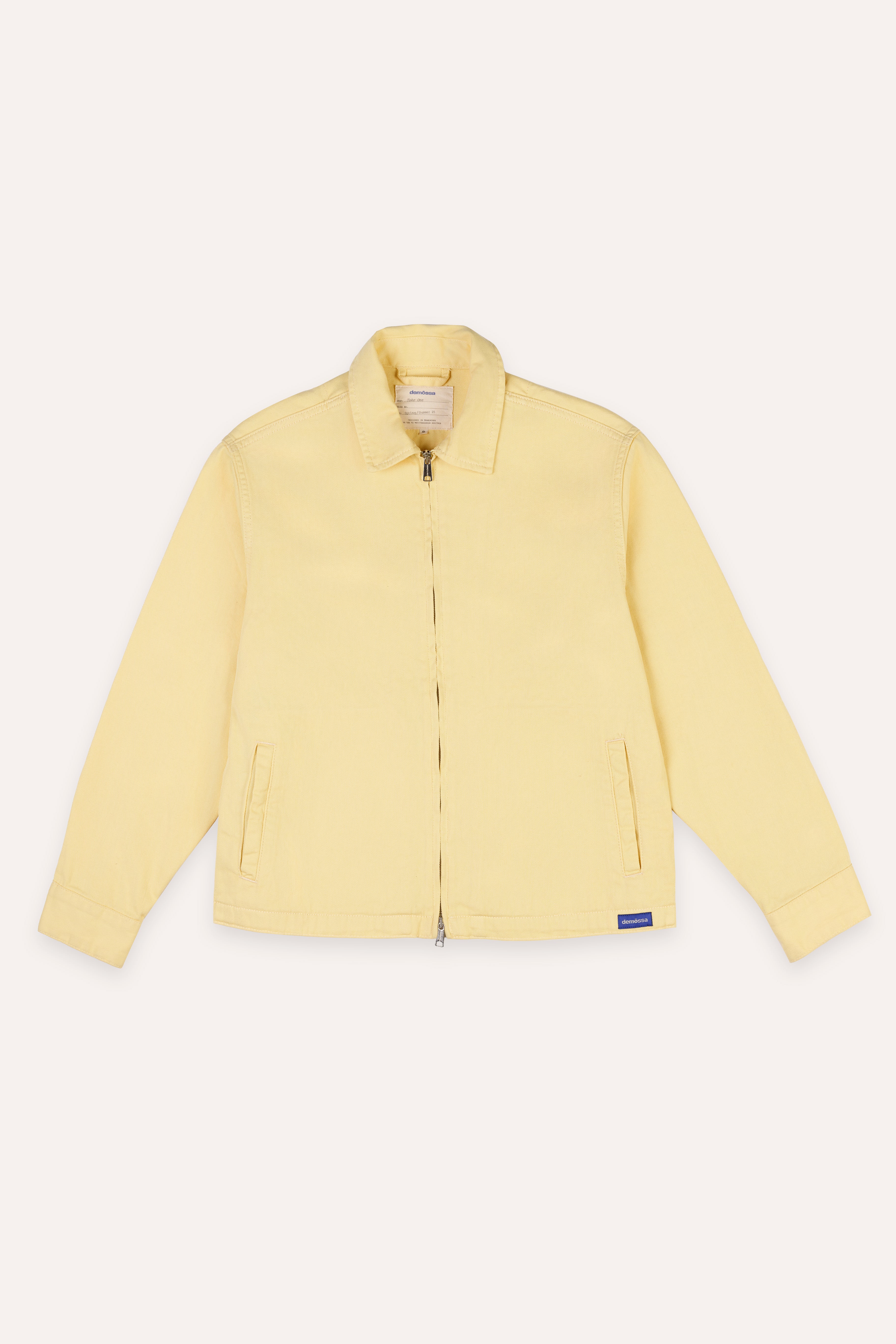 Yellow jacket on a white background