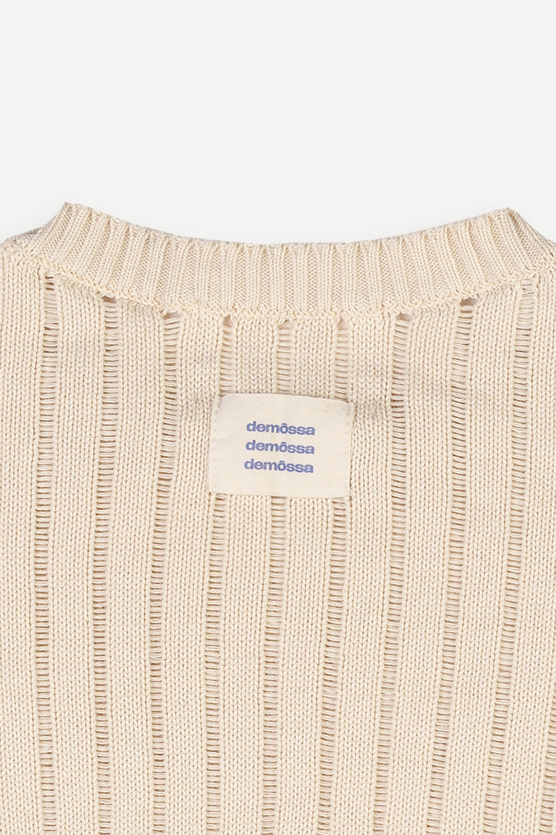 Calobra Open Knit Beige Sweater