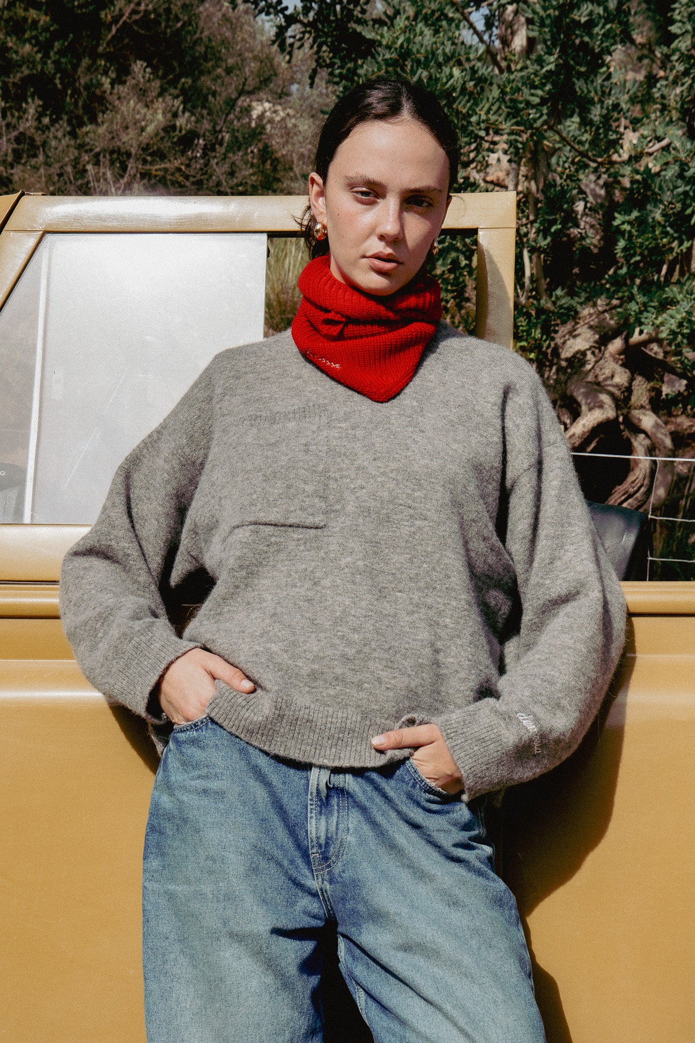 Sielo Grey Alpaca Sweater