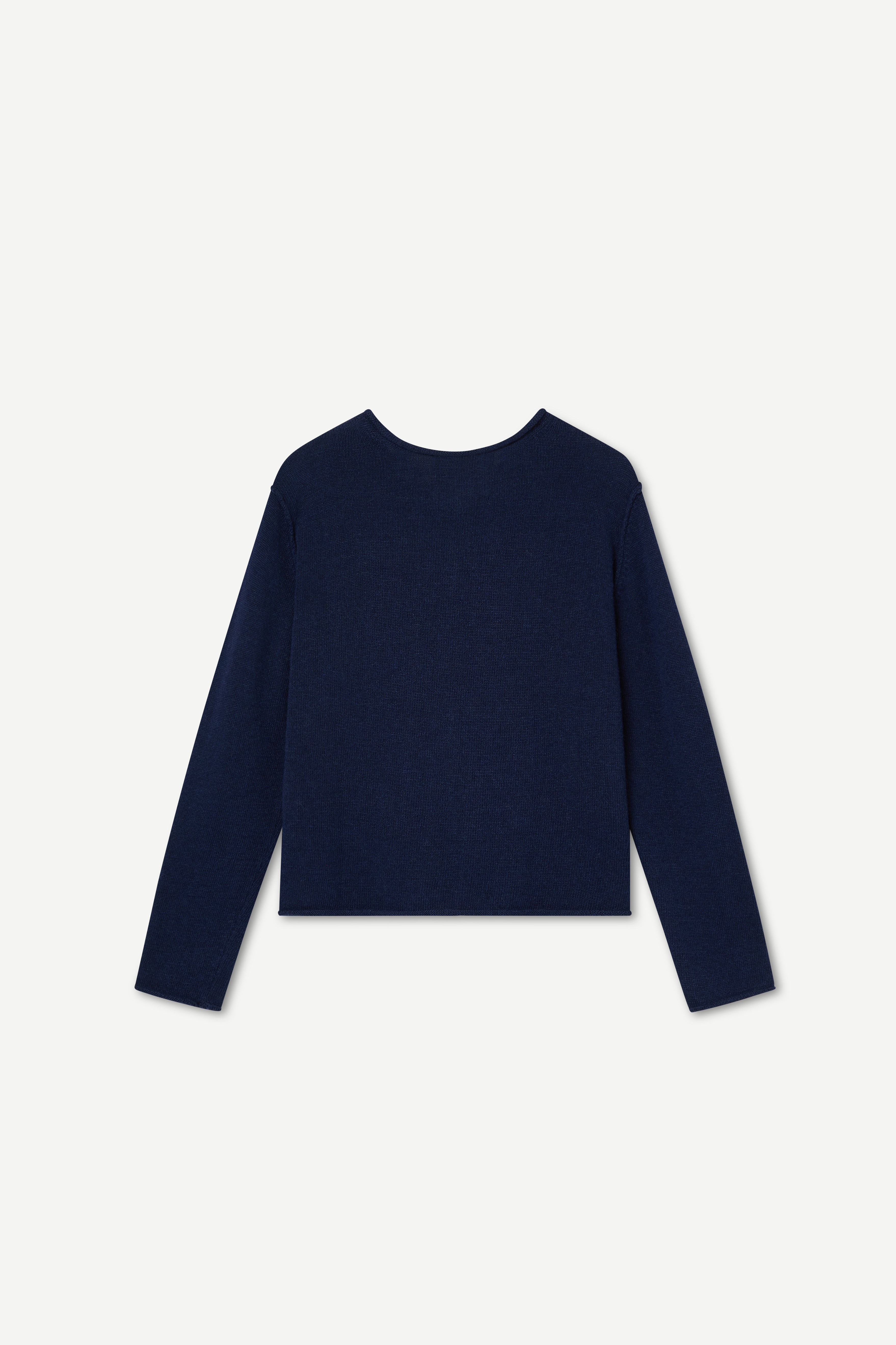 カットソー(長袖/七分) Asymmetric Cotton-blend Jersey Top navy Clive 3323 Tee | NN.07® Official Webshop
