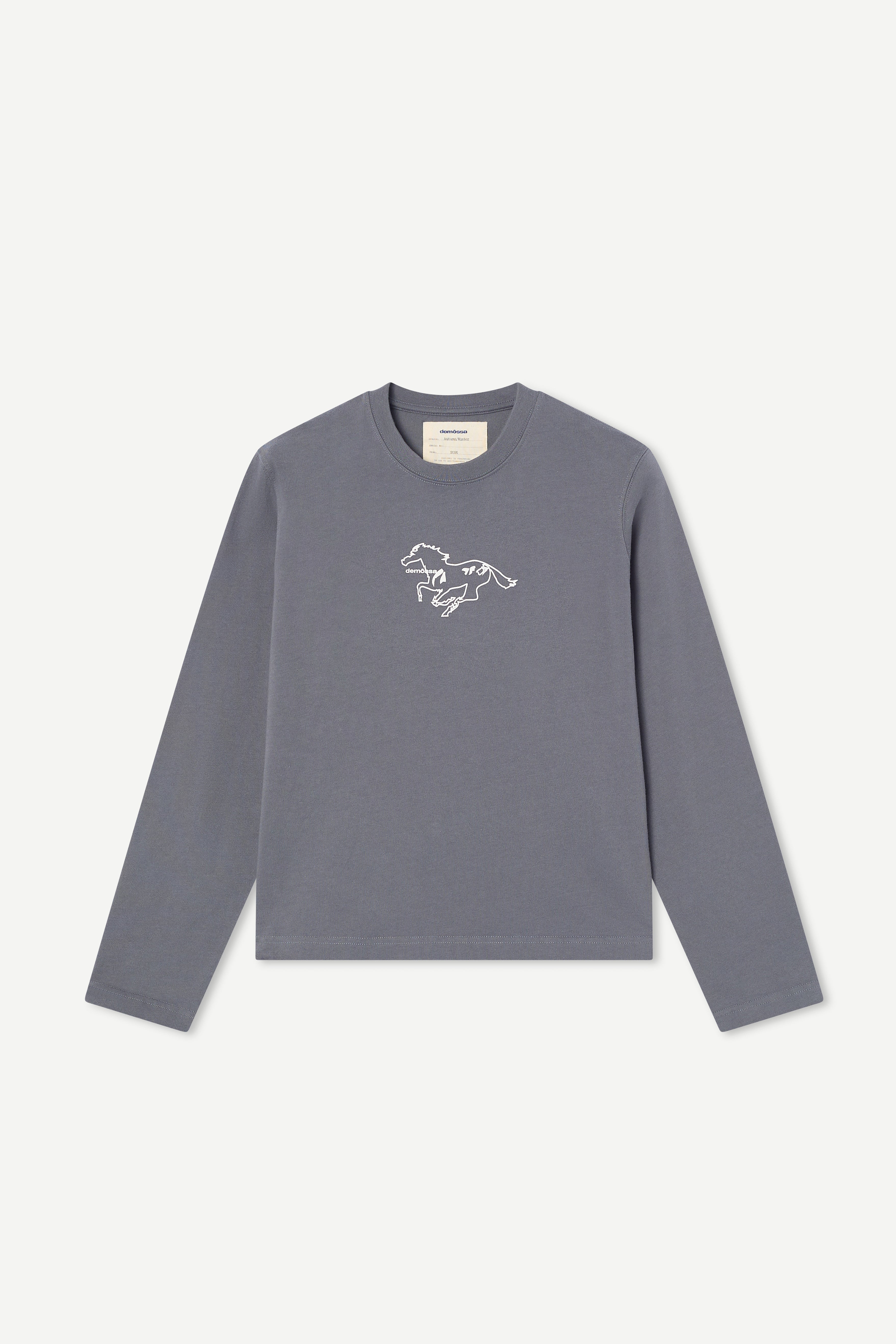 Uambon Dark Grey Long-Sleeved T-Shirt