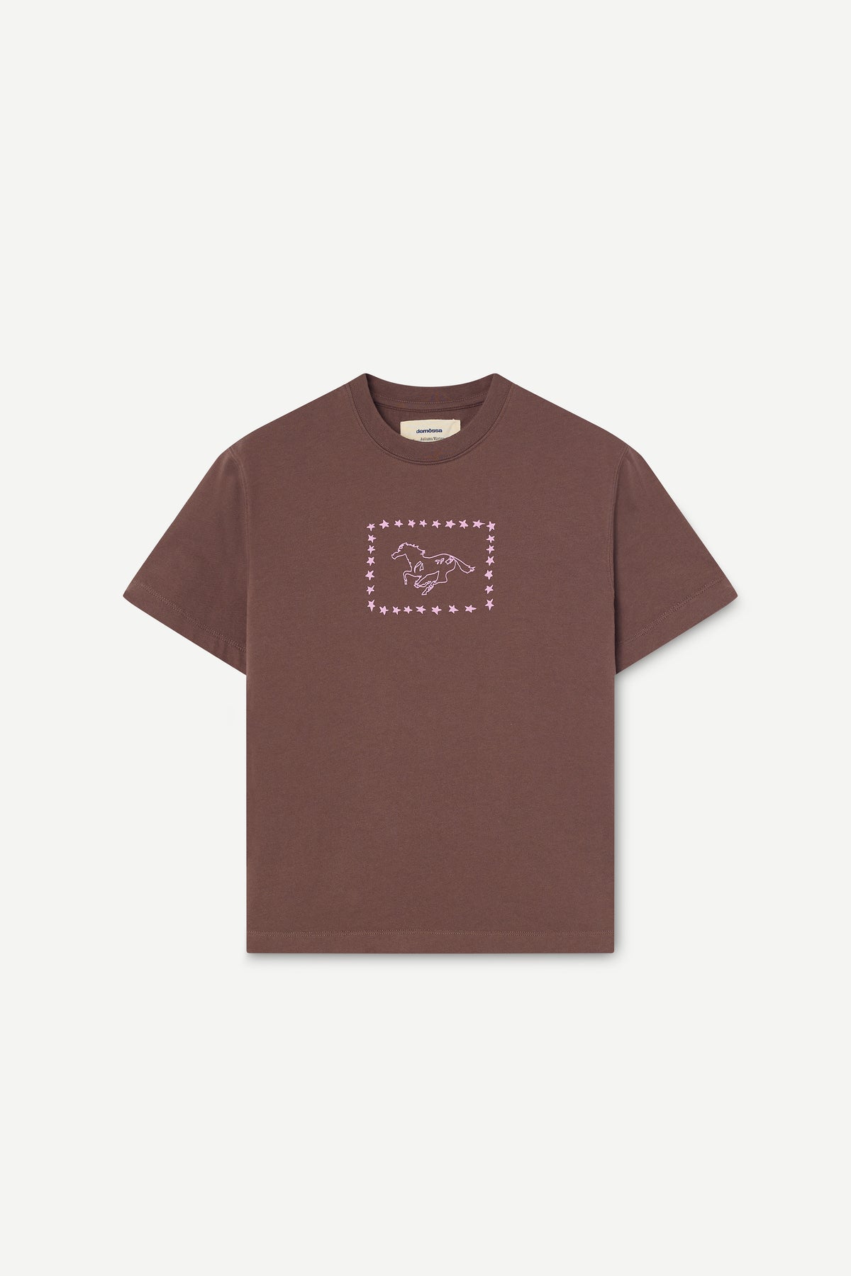 Black t-shirt on a white background