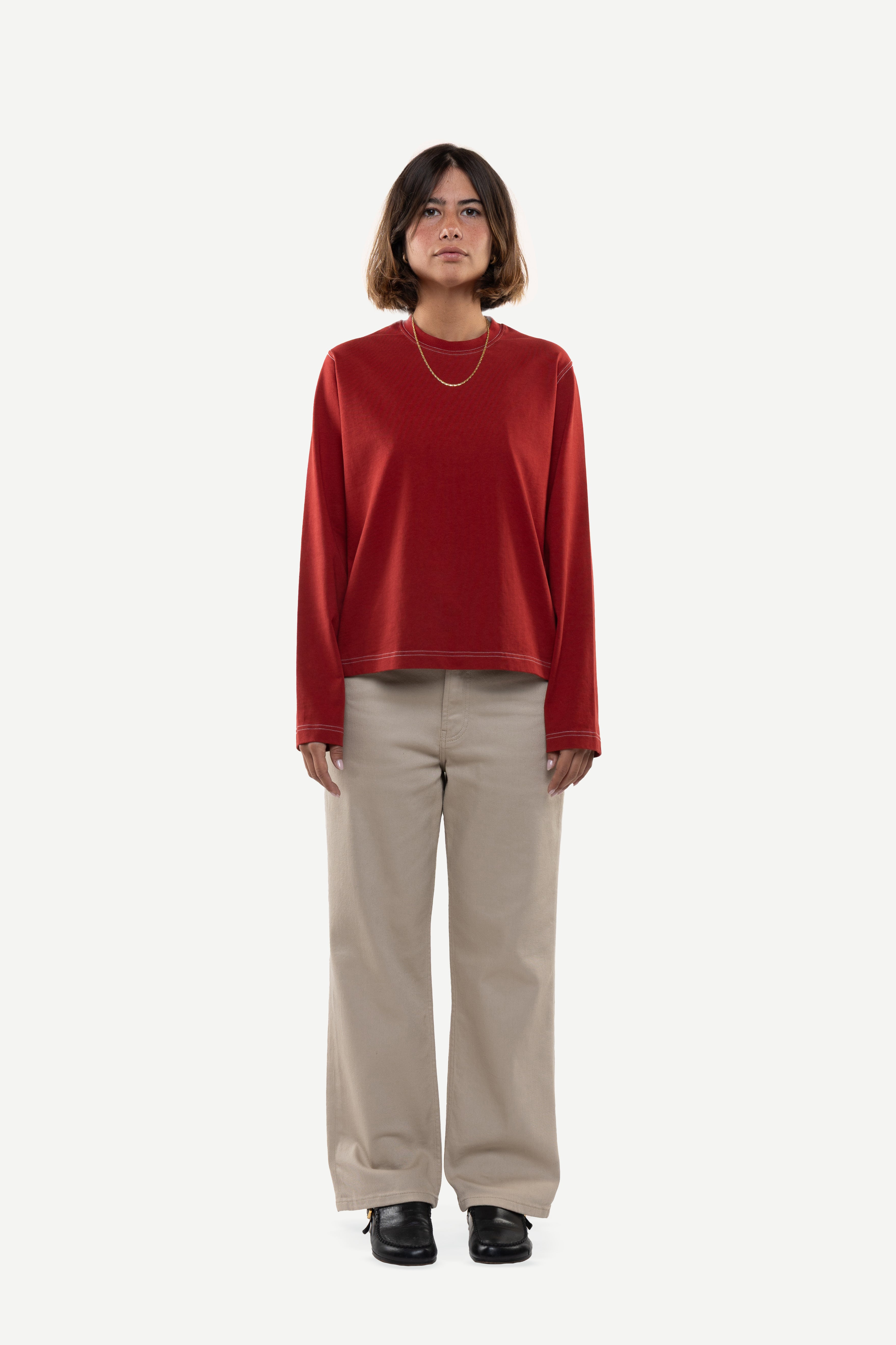 Matthew Red Long-Sleeved T-Shirt